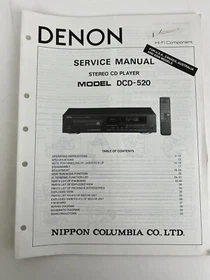 DENON SERVICE MANUALS OR  OPERATING INSTRUCTIONS OR OWNER'S MANUAL- ALL ORIGINAL