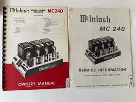 MCINTOSH OWNER'S MANUALS (SOME WITH SERVICE INFORMATION) - ALL ORIGINAL