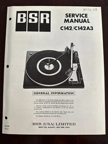 BSR Service Manuals  ORIGINALS