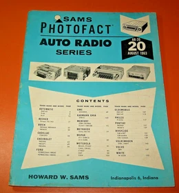 Sams Photofact Auto Radio Series AR- Transistor Radio Service TSM- Manual U-PICK