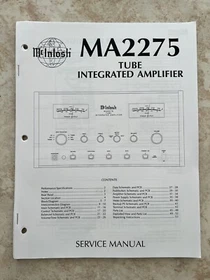 MCINTOSH SERVICE INFORMATION or SERVICE MANUALS  - ORIGINAL