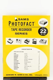 Sams Photofact Tape Recorder Series TR-6 to TR-49 *Select Volume*  (Good)