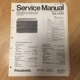 Original Panasonic Service Manual for SA Model Stereo Systems ~ Select One ~ R