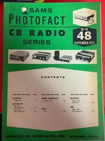 SAMS Photofact CB Radio Series Books 