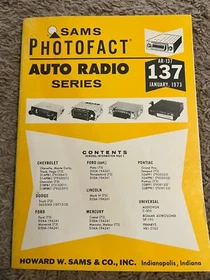 Sams Photofact Auto Radio (100-199) (53-72) UPDATED 