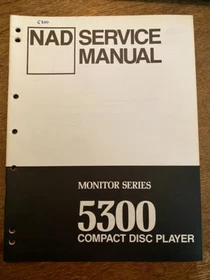 Original NAD Service Manual for CD Players - Compact Disc ~ Select One