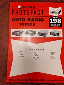 Sams Photofact Auto Radio Schematic Manuals 140-199 (ea.) chose from available.