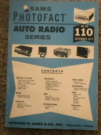 Sams Photofact Auto Radio (100-199) (53-72) UPDATED 