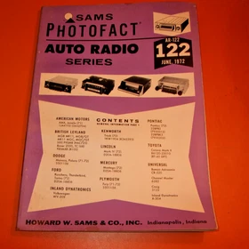 Sams Photofact Auto Radio Series AR- Transistor Radio Service TSM- Manual U-PICK