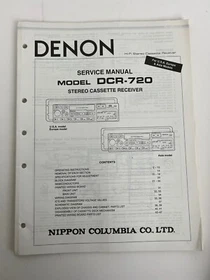 DENON SERVICE MANUALS OR  OPERATING INSTRUCTIONS OR OWNER'S MANUAL- ALL ORIGINAL