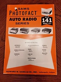 Sams Photofact Auto Radio Schematic Manuals 140-199 (ea.) chose from available.