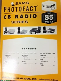 SAMS PHOTOFACT CB RADIO SERIES, Vintage, You Pick One!