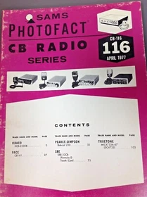 SAMS PHOTOFACT CB RADIO SERIES, Vintage, You Pick One!