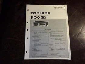 Toshiba Original Service Manual Factory Repair Schematic for Receiver Amplifier