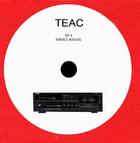 Service manual for Teac Tascam audio cassette recorder by model on 1cd in pdf