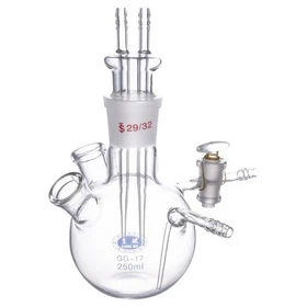 250ml Karl Fisher Reaction Flask, Five Openings, Chemistry Moisture Tester ca