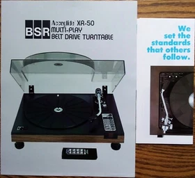 BSR XR-50 Multi-Play Turntable, Turntable Sound Shaper brochures, Originals