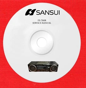 Service manual for SANSUI audio video by model on 1 cd in pdf format