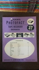 Vintage Sams Photofact Tape Recorder Series Issues From 1958-1972 To Choose From