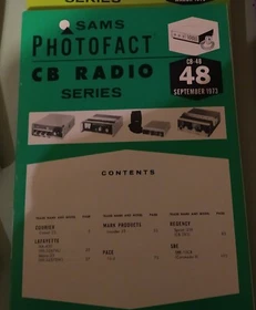 Vintage Lot SAMS Photofact CB Radio Series Manuals 1970 thru 1980.  Collectable