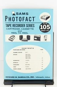 Sams Photofact Tape Recorder Series TR-101 to TR-125 *Select Volume* (Good)