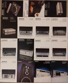 Sony Tuner Pre-Amplifier Cassette Deck Loudspeaker Brochures, Originals