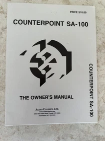 COUNTERPOINT OWNER'S MANUALS - ORIGINAL