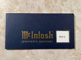 MCINTOSH OWNER'S MANUALS - ORIGINAL