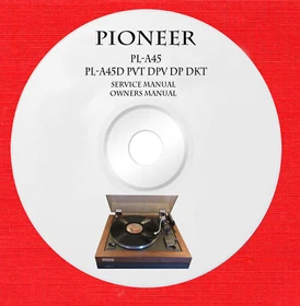 Service manual for Pioneer audio recorder by model on 1 cd in pdf format
