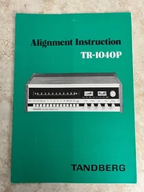 TANDBERG SERVICE MANUALS/OPERATING INSTRUCTIONS  - ORIGINAL