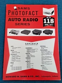 Sams Photofact Auto Radio Schematic Manuals 81-139 (ea.) - chose from available.