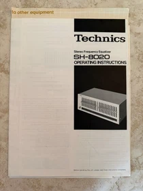 TECHNICS OPERATING INSTRUCTIONS - ALL ORIGINAL