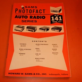 Sams Photofact Auto Radio Series AR- Transistor Radio Service TSM- Manual U-PICK