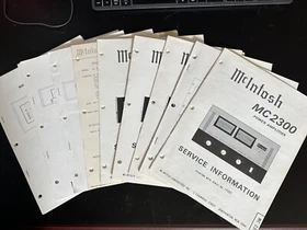 McIntosh Service Manuals - Audio