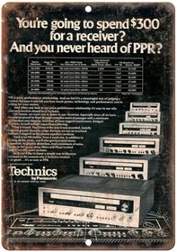 Technics Panasonic Receiver Ad SA-5760 Vintage Reproduction  Metal Sign D113