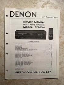 DENON SERVICE MANUALS OR  OPERATING INSTRUCTIONS OR OWNER'S MANUAL- ALL ORIGINAL