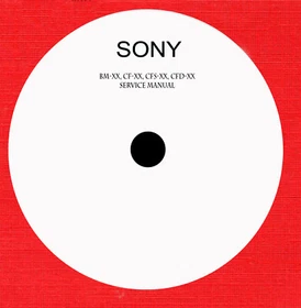 Service manual for Sony audio recorder bm cfd cfs by model pdf on cd*bin 1 of 5*