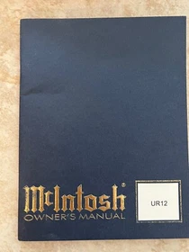 MCINTOSH OWNER'S MANUALS - ORIGINAL