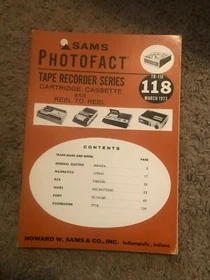 Sams Photofact Tape Recorder Service Manual  (TR-101 thru TR-202)