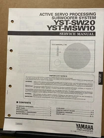 Original Yamaha Service Manual for YST Model Subwoofer Speakers ~ Select One