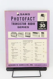 Sams Photofact Transistor Radio Series TSM-26 to TSM-50 ACCEPTABLE (Pick Volume)