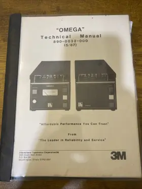 890-0032-000 3M Omega Technical Manual