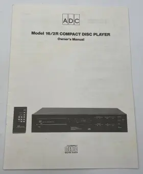 16-2R ADC Disc Player Owners Manual