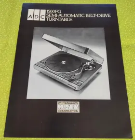 FG1500 ADC Turntable Literature