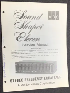 SS-11 ADC Sound Shaper Eleven Graphic Equalizer Service