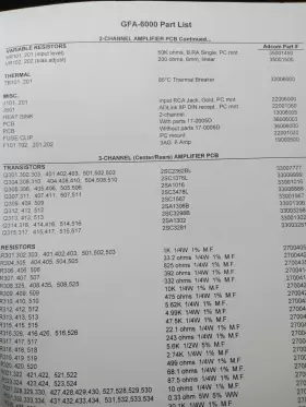 GFA-6000 ADCOM Power Amplifier Service Manual Photocopy #3