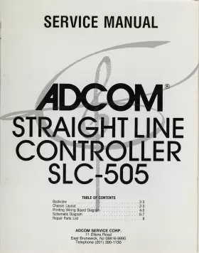 SLC-505 ADCOM Service Manual Straight Line Controller