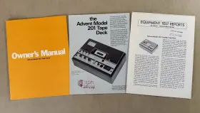 85-954-027 ADVENT Cassette Tape Deck Owners Manual Brochure