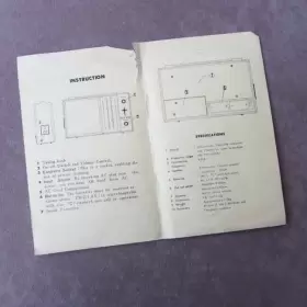 10AC AFCO Radio Transistor Am Instruction Booklet #3
