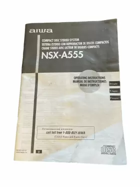 NSX-A555 AIWA Disc Stereo Operating Manual